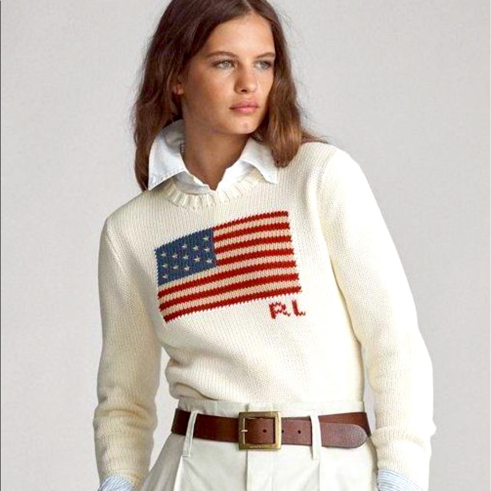 Ralph Lauren American Flag Sweater